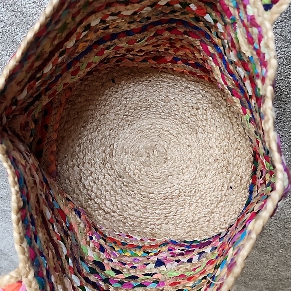 Boho Jute Tote Bag - Picture 6 of 8